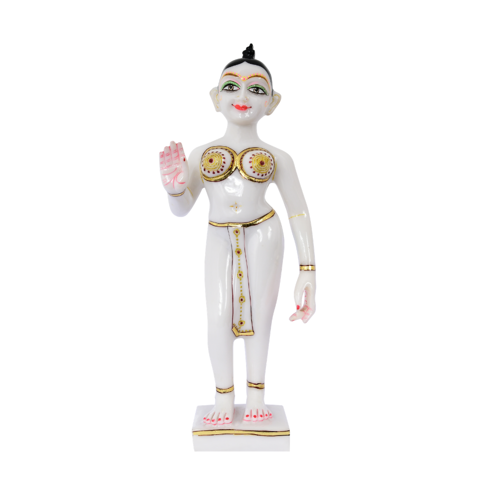 Divine White Krishna Idol