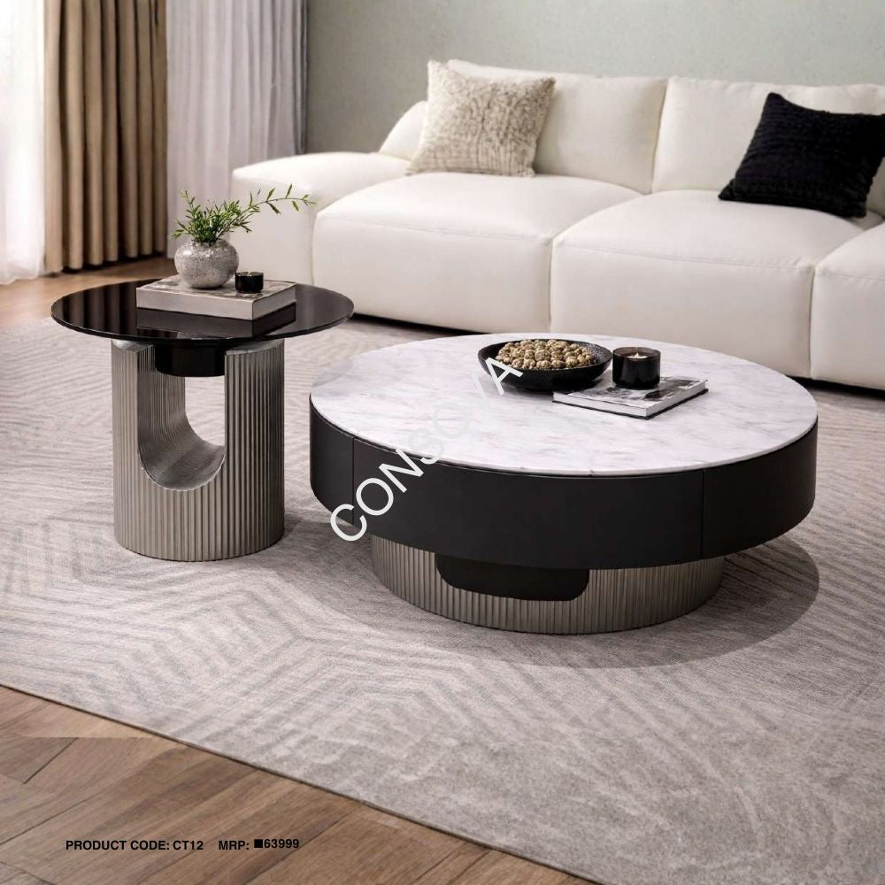 Black & White Centre Table