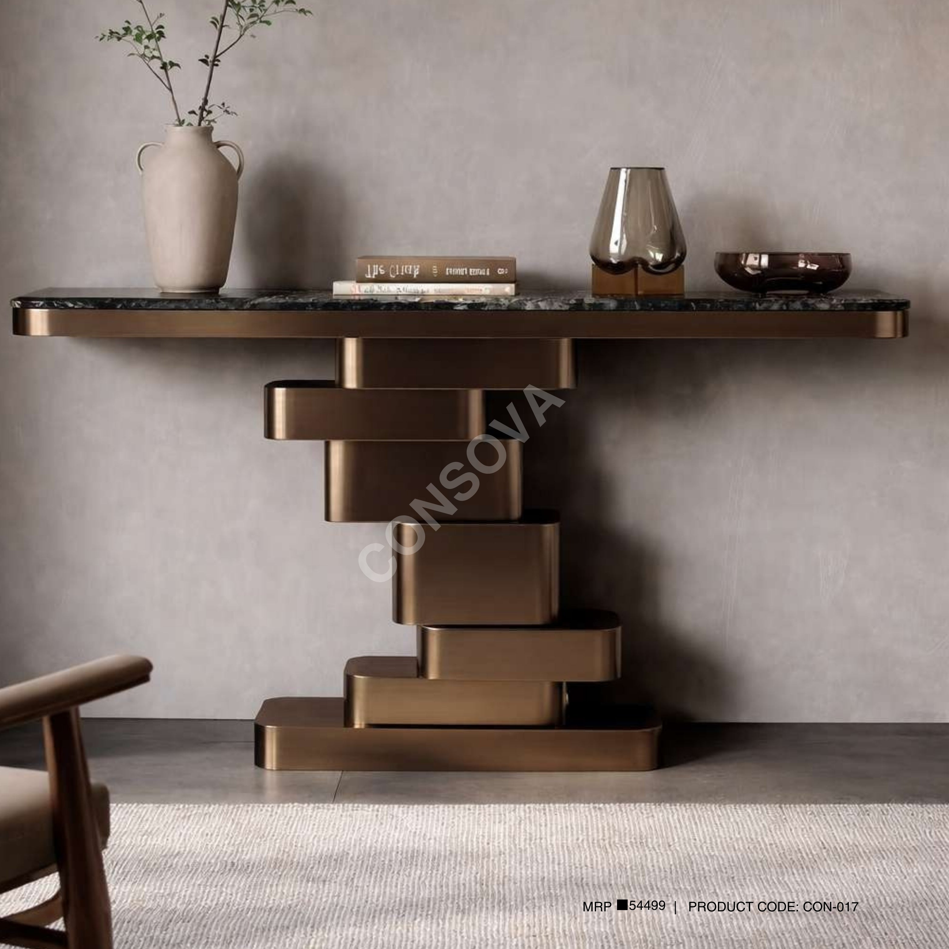 Modern Metal Console