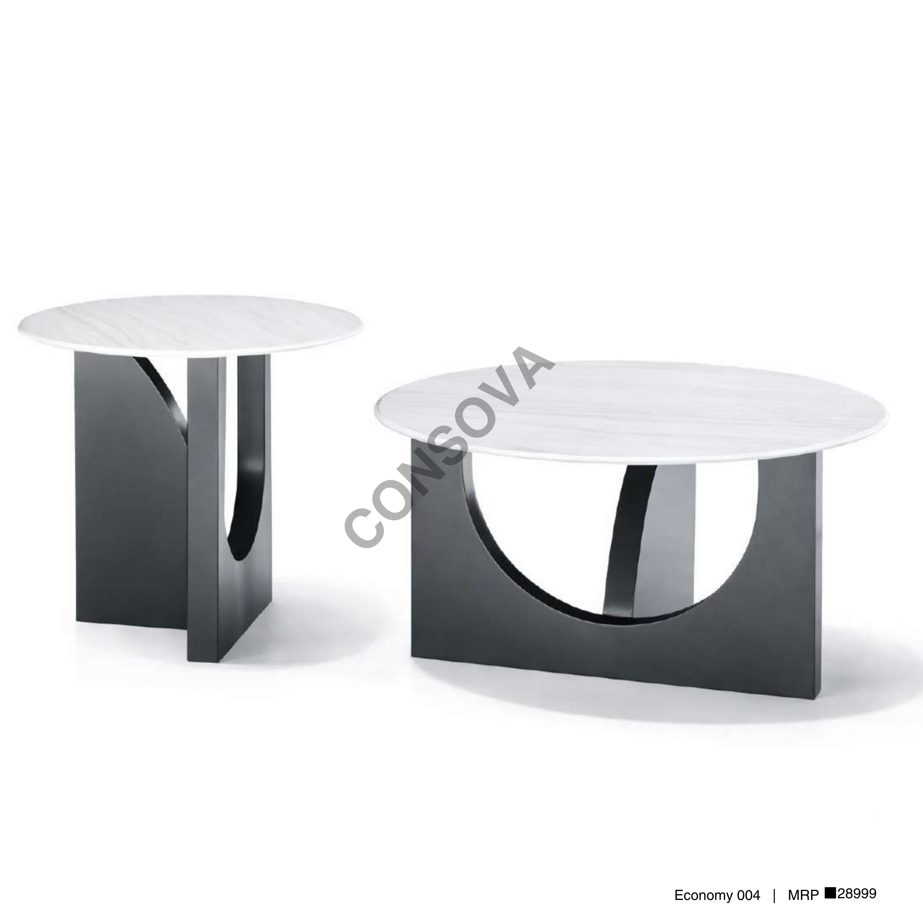 White Marble Cut-Out Tables