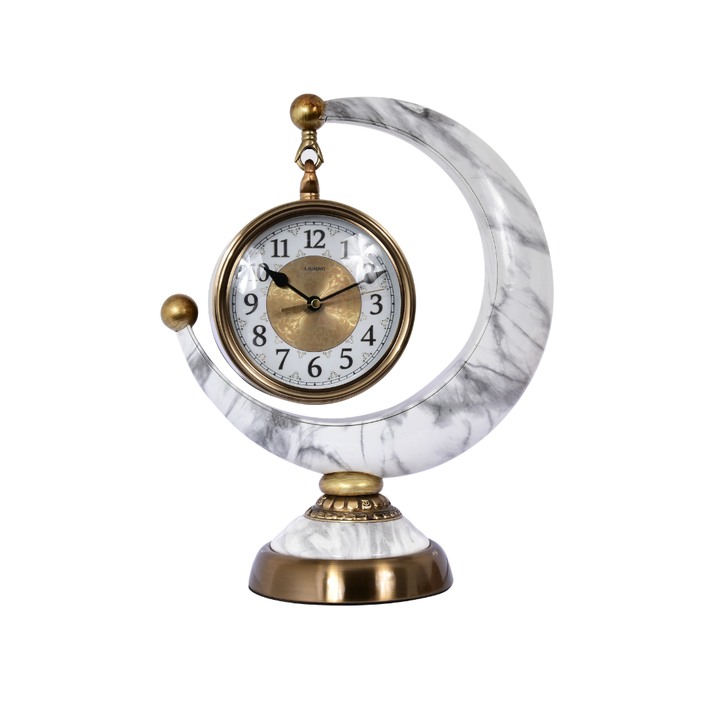Half Moon Luxury Table Clock