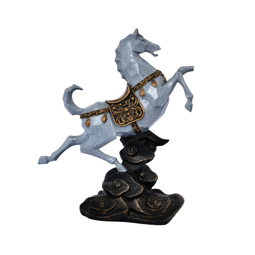 Majestic Rearing Horse Artifact