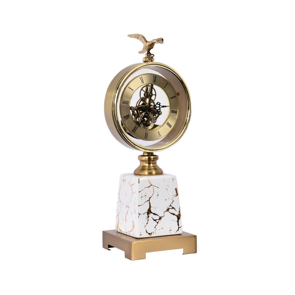 Luxury Skeleton Table Clock