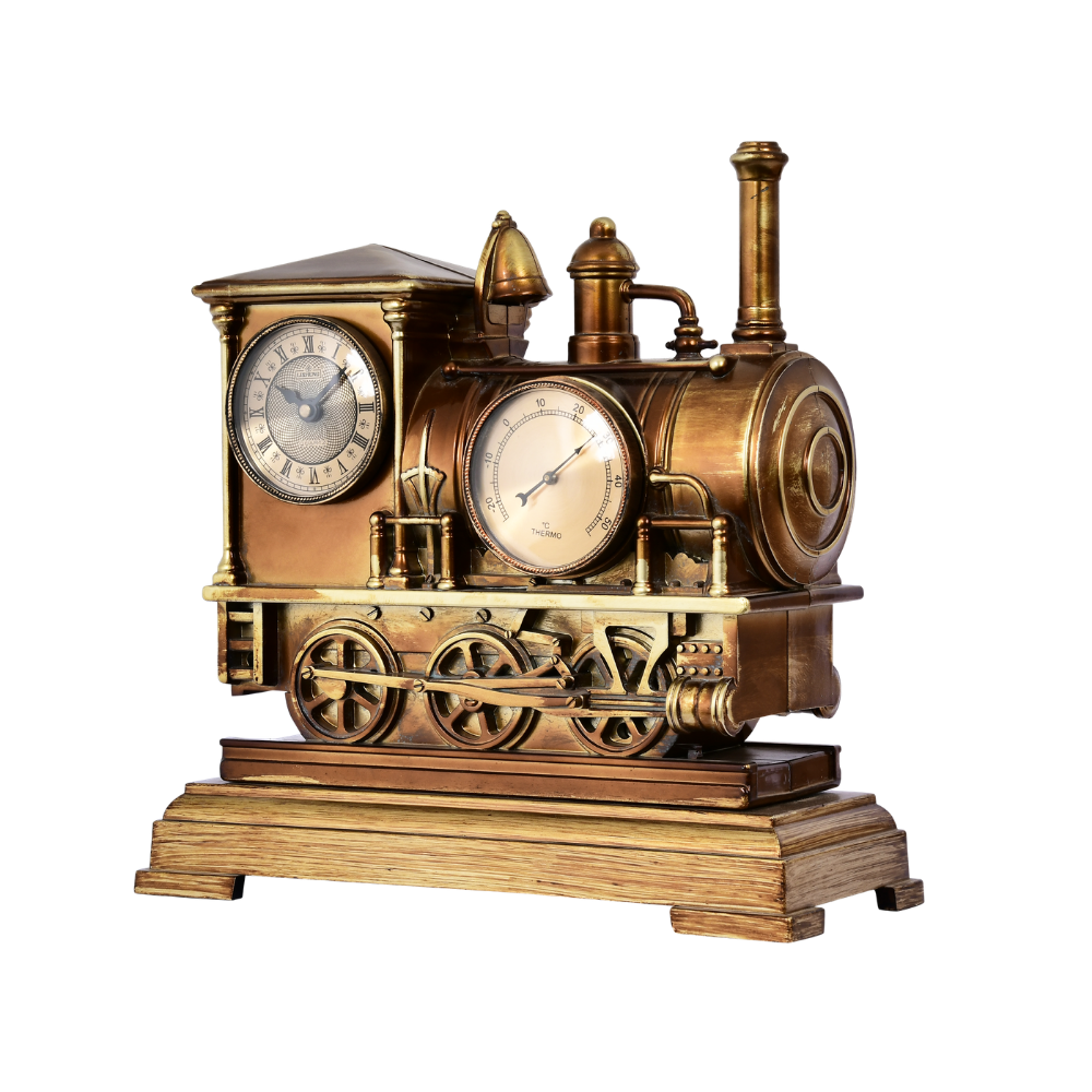 Classic Steam Locomotive Clock