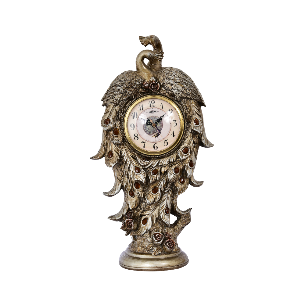 Elegant Peacock Designer Clock