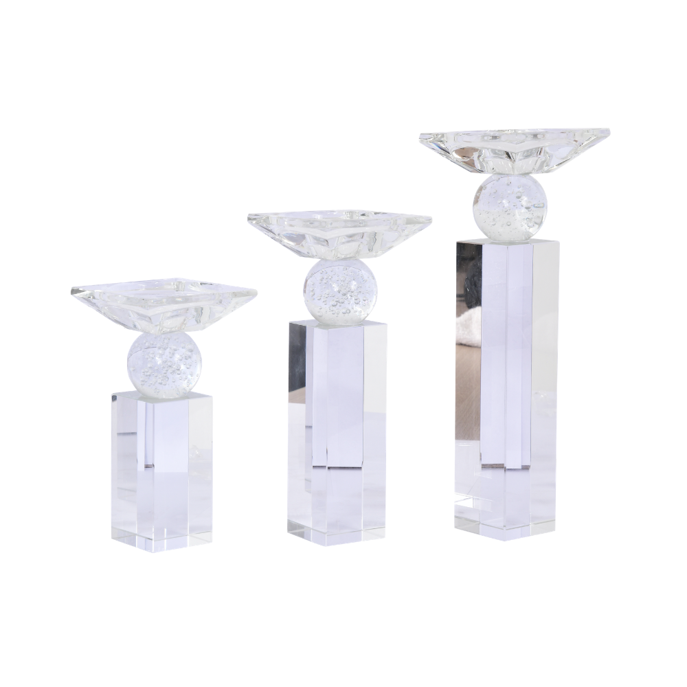 Crystal Luxe Pedestal Bowl Set