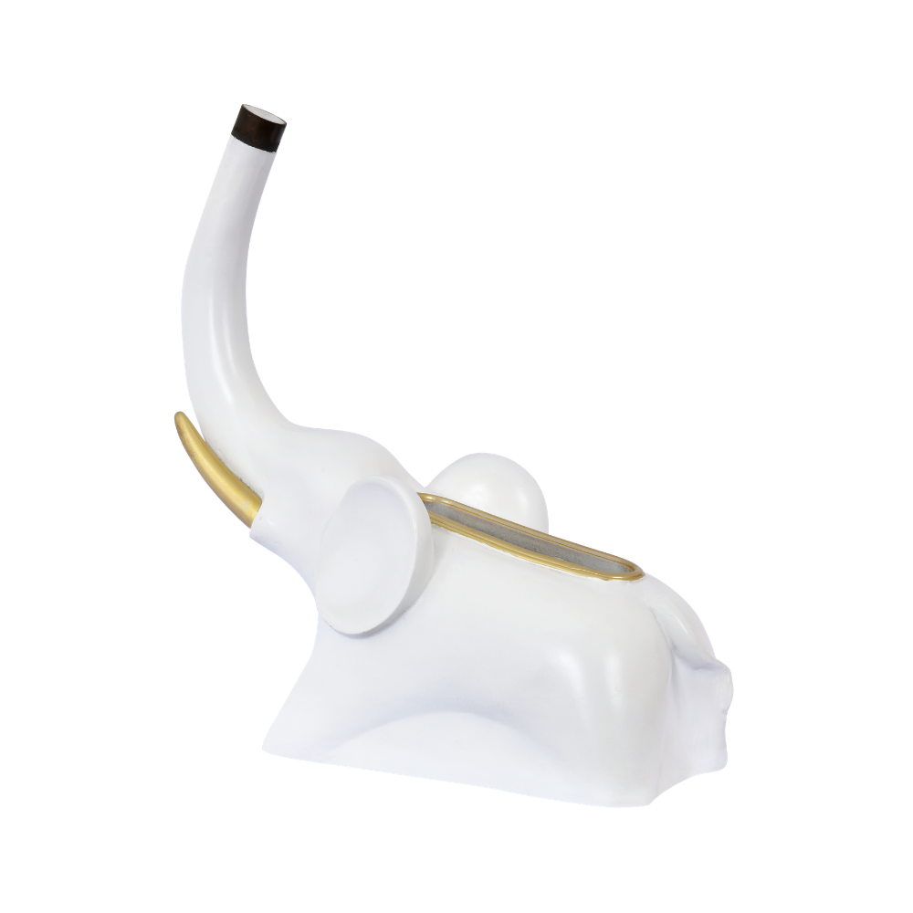 White Royal Elephant Artifact Statue
